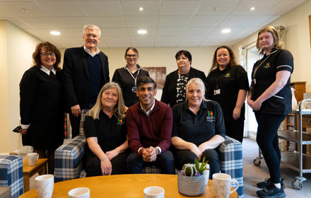 Prime Minister Rishi Sunak Visits Harrogate Neighbours Care Home010 53524534131 O